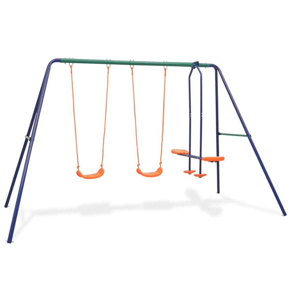 4-Sitzer Metall Schaukel - Orange
