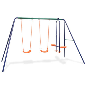 4-Sitzer Metall Schaukel - Orange