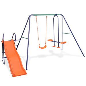 Schaukel mit Rutsche und 3 Sitzen