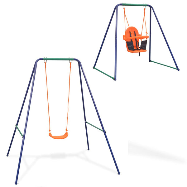 2-in-1 Schaukel für Kleinkinder und Kinder - Orange