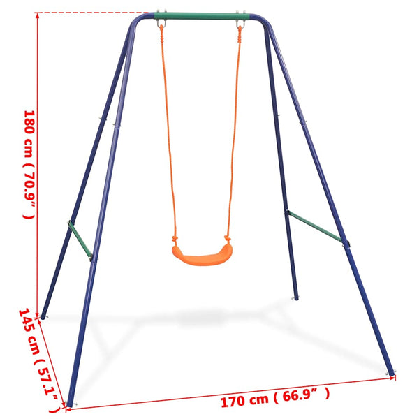 2-in-1 Schaukel für Kleinkinder und Kinder - Orange