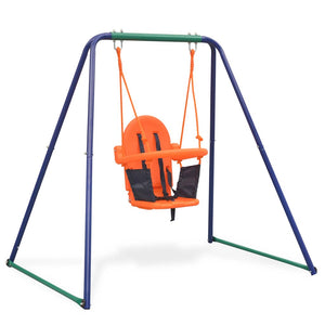 2-in-1 Schaukel für Kleinkinder und Kinder - Orange
