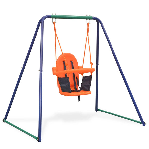 2-in-1 Schaukel für Kleinkinder und Kinder - Orange