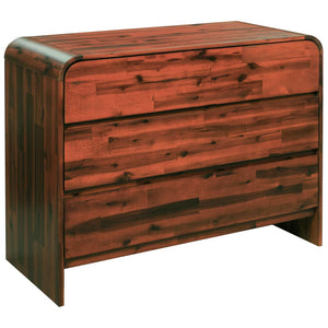 vidaXL Commode de rangement en bois d'acacia massif 90 x 37 x 75 cm