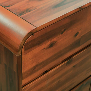vidaXL Commode de rangement en bois d'acacia massif 90 x 37 x 75 cm