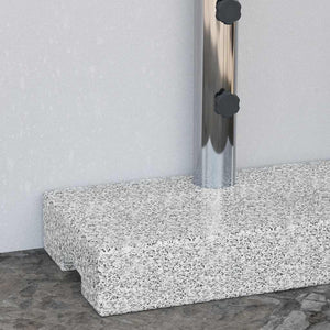 Rechteckiger Granit Sonnenschirmständer - 25 kg