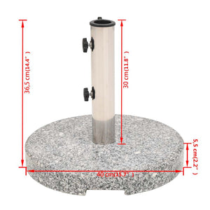 Granit Sonnenschirmständer Rund 20 kg