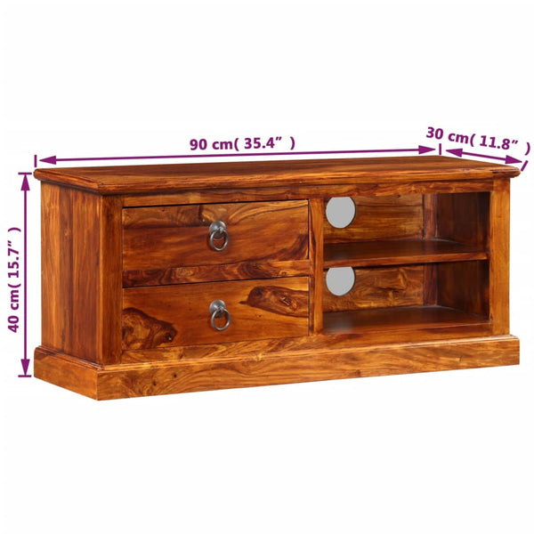 TV-Schrank Massivholz Akazie 90x30x40 cm