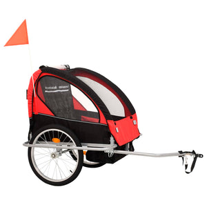 2-in-1 Fahrradanhänger & Kinderwagen
