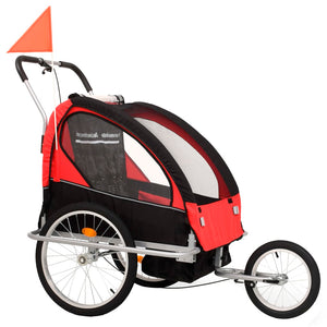 2-in-1 Fahrradanhänger & Kinderwagen