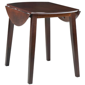 vidaXL Round Foldable Dining Table MDF Brown