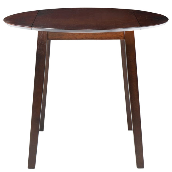 vidaXL Round Foldable Dining Table MDF Brown