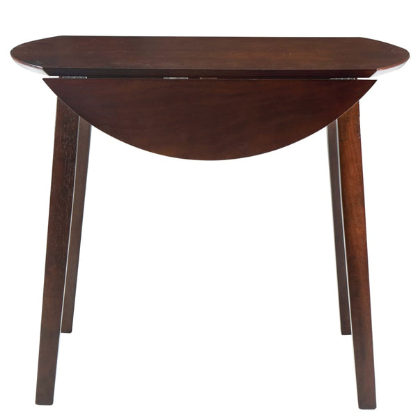 vidaXL Round Foldable Dining Table MDF Brown