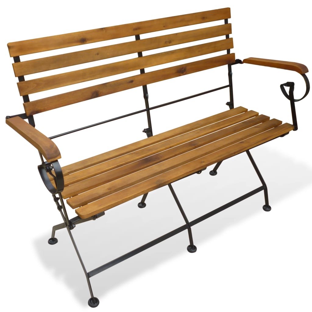 Klappbare Gartenbank Akazie 112 cm