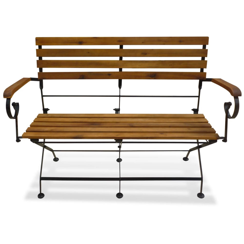 Klappbare Gartenbank Akazie 112 cm