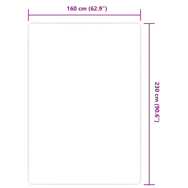 vidaXL Tapis en jute avec envers en latex 160x230 cm Naturel