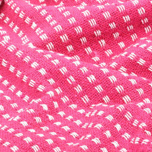 vidaXL Jeté de lit à carreaux en coton 160x210 cm Rose