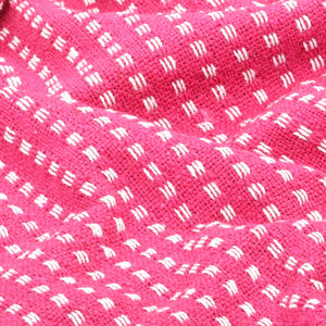 vidaXL Jeté de lit en coton à carreaux 220x250 cm rose