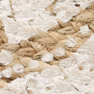 Teppich Jute Geflochten Bedruckt  90 cm Rund