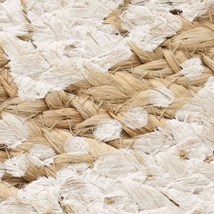 Teppich Jute Geflochten Bedruckt 120 cm Rund