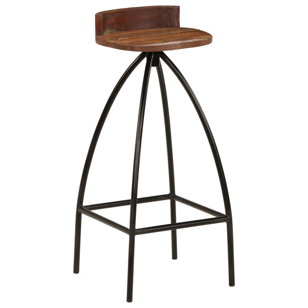 Barhocker 2 Stk. Massives Altholz