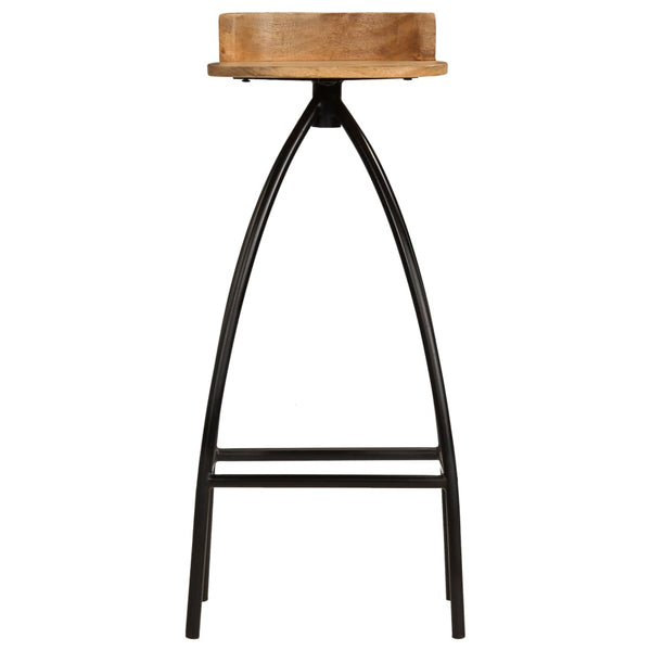 vidaXL Tabourets de bar 2 pcs Bois de manguier massif