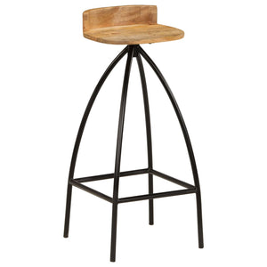 Barhocker 2 Stk. Massivholz Mango