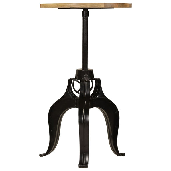 vidaXL Table de bar en bois de manguier massif 60x(76-110) cm
