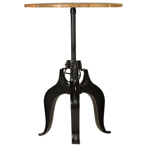 vidaXL Table de bar en bois de manguier massif 75x(76-110) cm