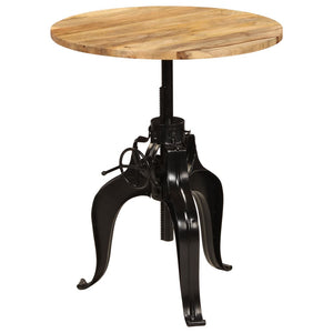 vidaXL Table de bar en bois de manguier massif 75x(76-110) cm