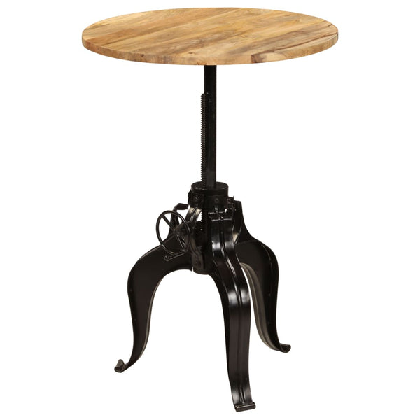 vidaXL Table de bar en bois de manguier massif 75x(76-110) cm
