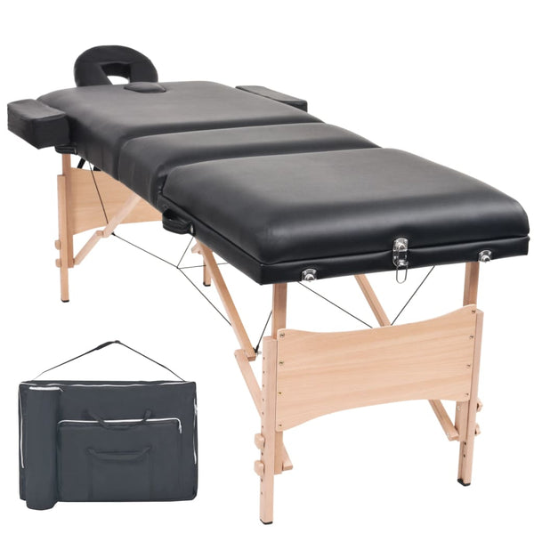 Tragbare Massageliege 3 Zonen - 10cm Polster