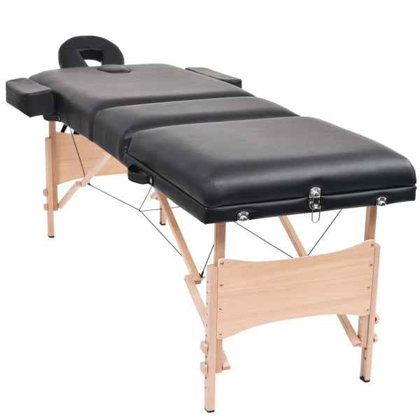 Tragbare Massageliege 3 Zonen - 10cm Polster