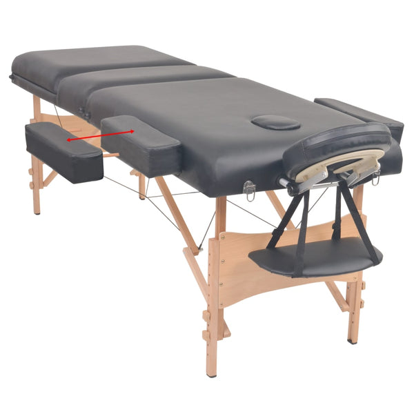 Tragbare Massageliege 3 Zonen - 10cm Polster