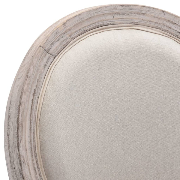 vidaXL Tabourets de bar 2 pcs Blanc Tissu