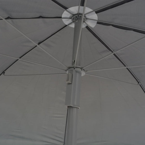 8-teilige Garten Essgruppe Grau