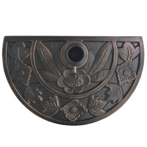 Halbrunder Sonnenschirmständer Bronze 9kg