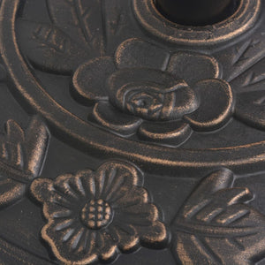 Halbrunder Sonnenschirmständer Bronze 9kg