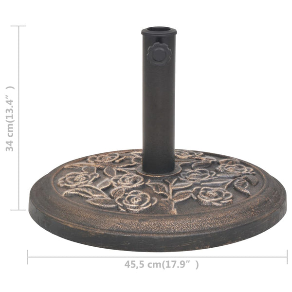 Sonnenschirmständer Bronze Harz 9 kg