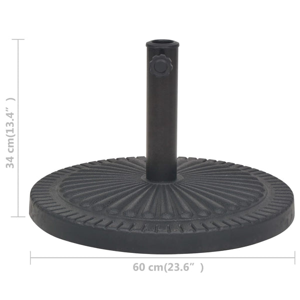 Sonnenschirmständer Harz Schwarz 29kg
