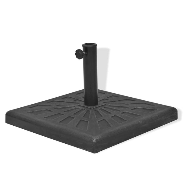 Quadratischer Sonnenschirmständer Schwarz 12 kg