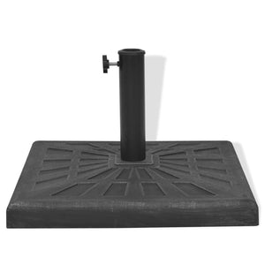 Quadratischer Sonnenschirmständer Schwarz 12 kg