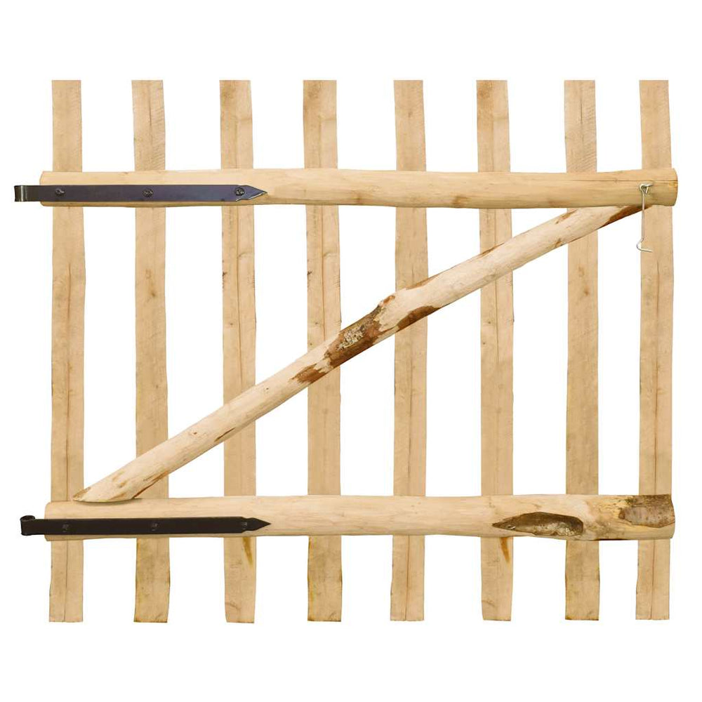 vidaXL Hazel Wood Garden Gate 100x90 cm
