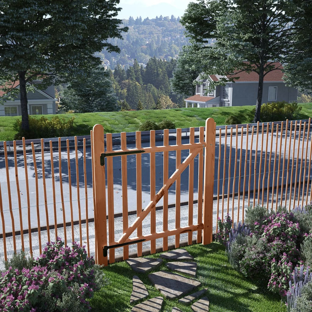 vidaXL Garden Gate Single Hazelwood Impregnated 100x120 cm