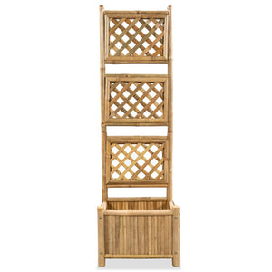 Bambus Pflanzkasten mit Spalier 40cm