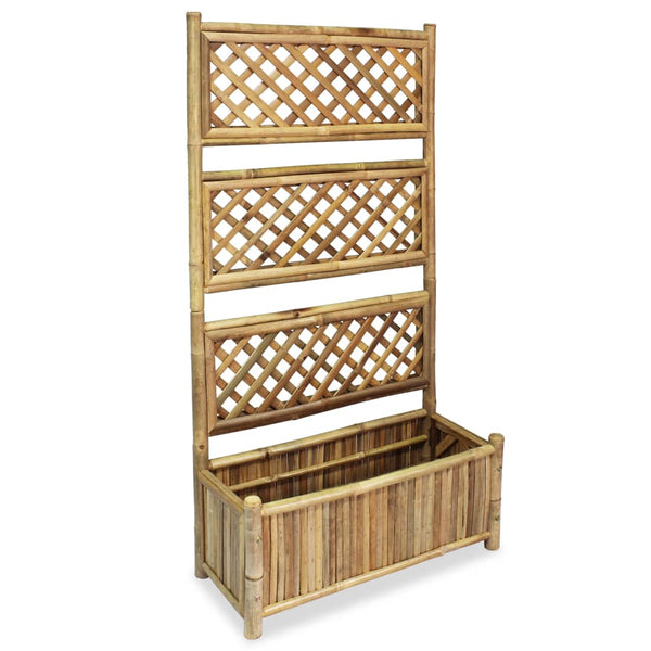 Bambus Hochbeet mit Spalier, 70cm