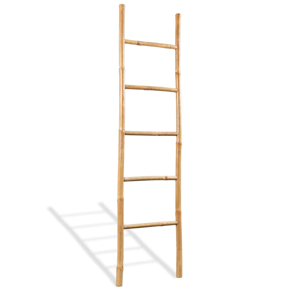 Bambus Handtuchleiter mit 5 Sprossen