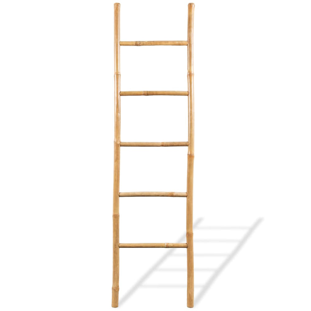 Bambus Handtuchleiter mit 5 Sprossen
