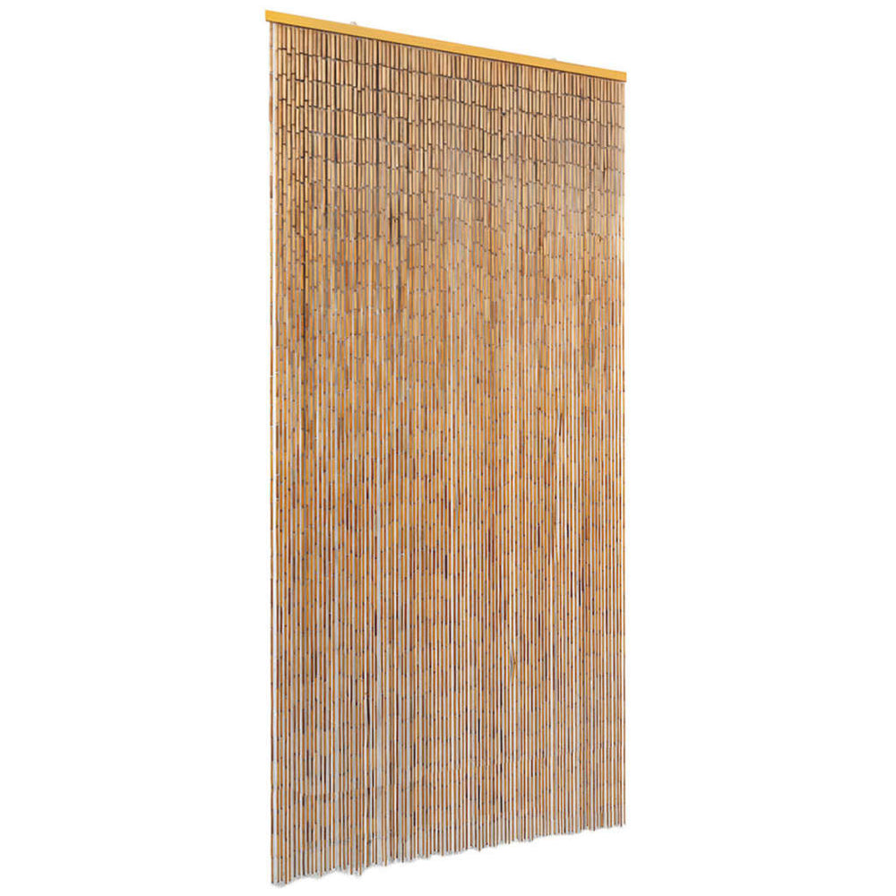 vidaXL Rideau de porte anti-insectes en bambou 90 x 220 cm