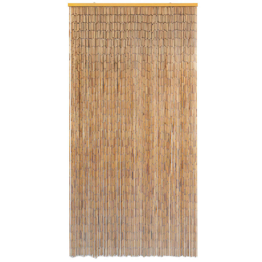 vidaXL Rideau de porte anti-insectes en bambou 100 x 200 cm
